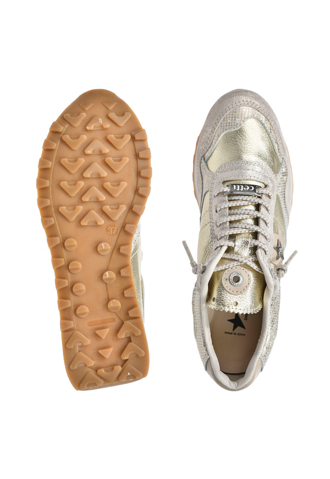 Sneakersy damskie Cetti C-848 SRA V26 SATURNO CHAMPAGNE