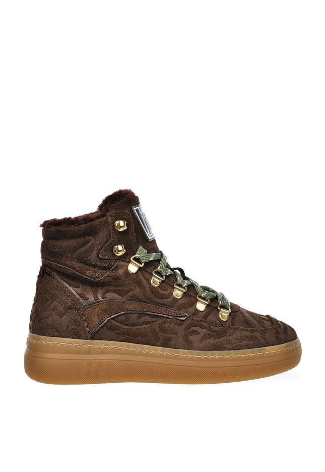 Botki Damskie Floris Van Bommel SFW-10175-21-01 -Dark Brown