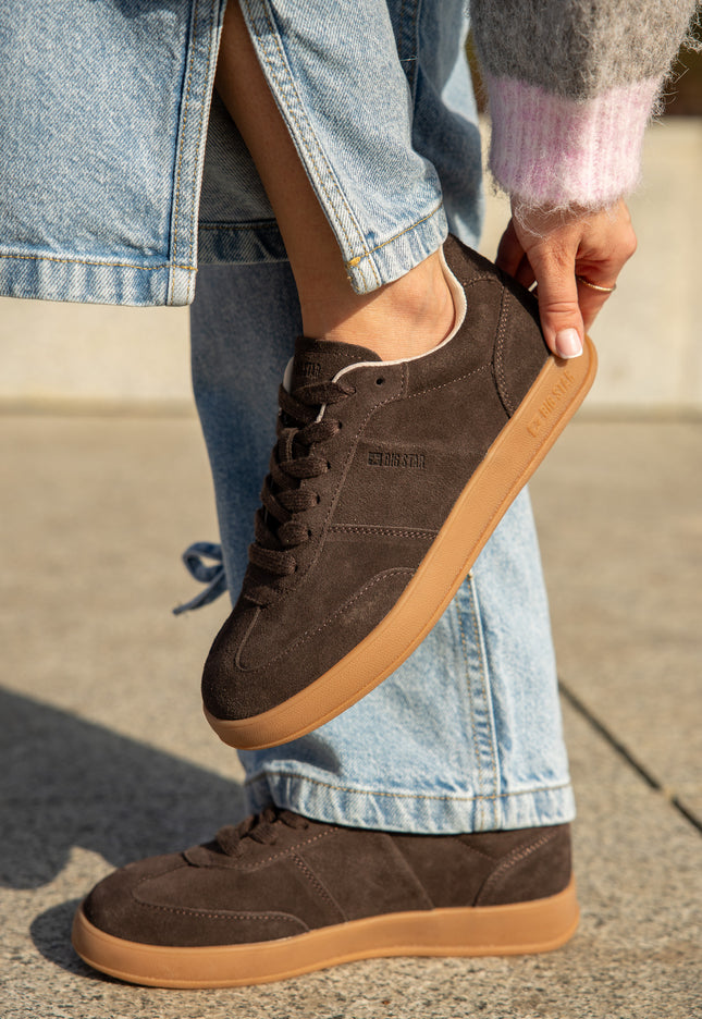 Sneakersy  skórzane  damskie BIG STAR UU274047