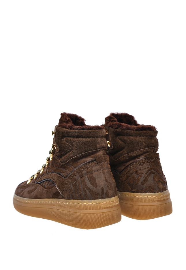 Botki Damskie Floris Van Bommel SFW-10175-21-01 -Dark Brown