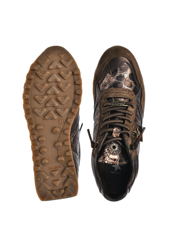Sneakersy damskie Cetti C-848 SRA INV27 BROWN