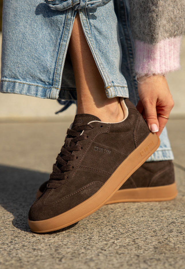 Sneakersy  skórzane  damskie BIG STAR UU274047
