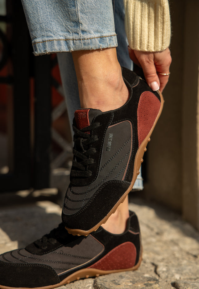 Sneakersy  skórzane damskie BIG STAR TT274671