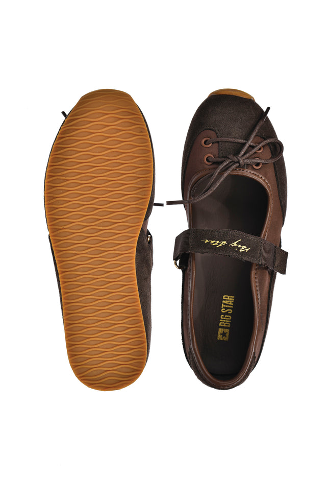 Sneakersy  skórzane  damskie BIG STAR TT274637