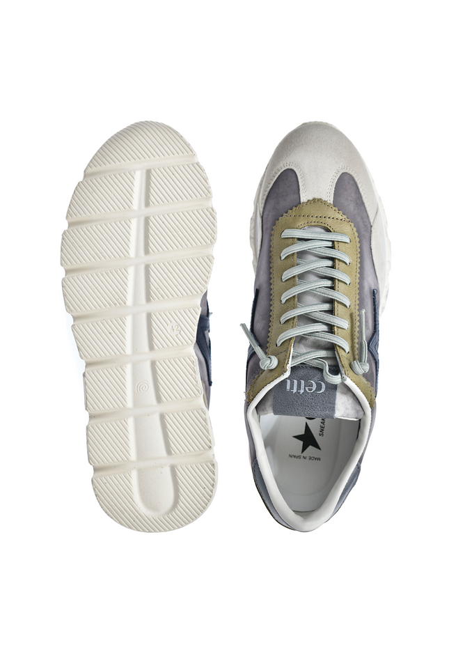 Sneakersy męskie Cetti C-1259 XL V26 ANTE-USED TITANIO