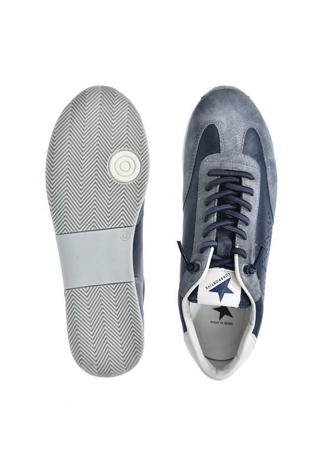Sneakersy męskie Cetti C-1381 V26 ANTE-NATURE PETROLEO