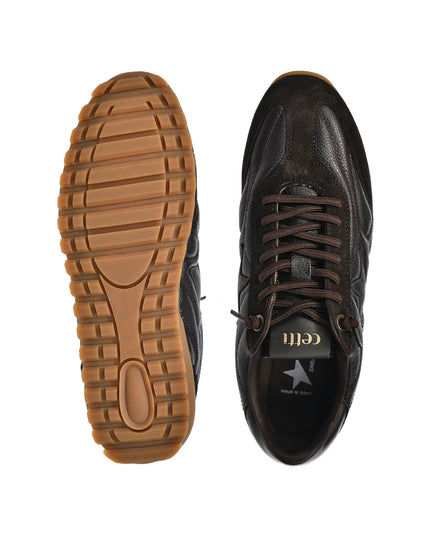 Sneakersy męskie Cetti C-1409 INV27 COFFEE