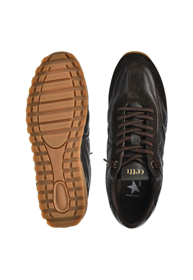Sneakersy męskie Cetti C-1409 INV27 COFFEE