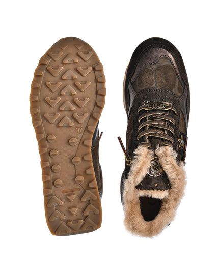 Sneakersy damskie Cetti C-848 SRA INV27 COFFEE