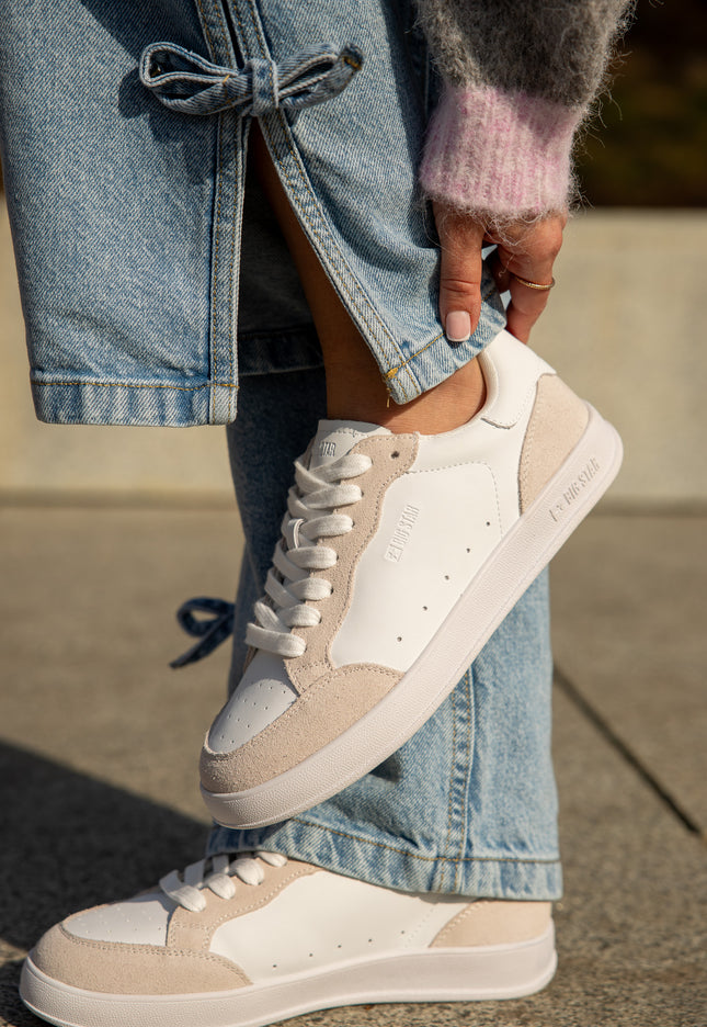 Sneakersy  skórzane  damskie BIG STAR TT274611