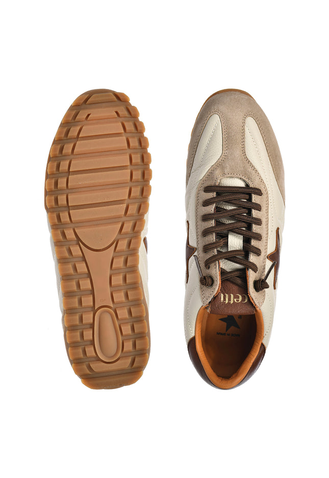 Sneakersy męskie Cetti C-1409 INV27 OFF WHITE
