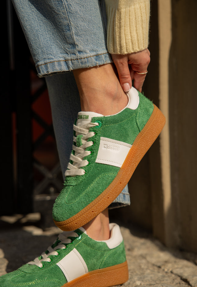 Sneakersy skórzane damskie BIG STAR  TT274503